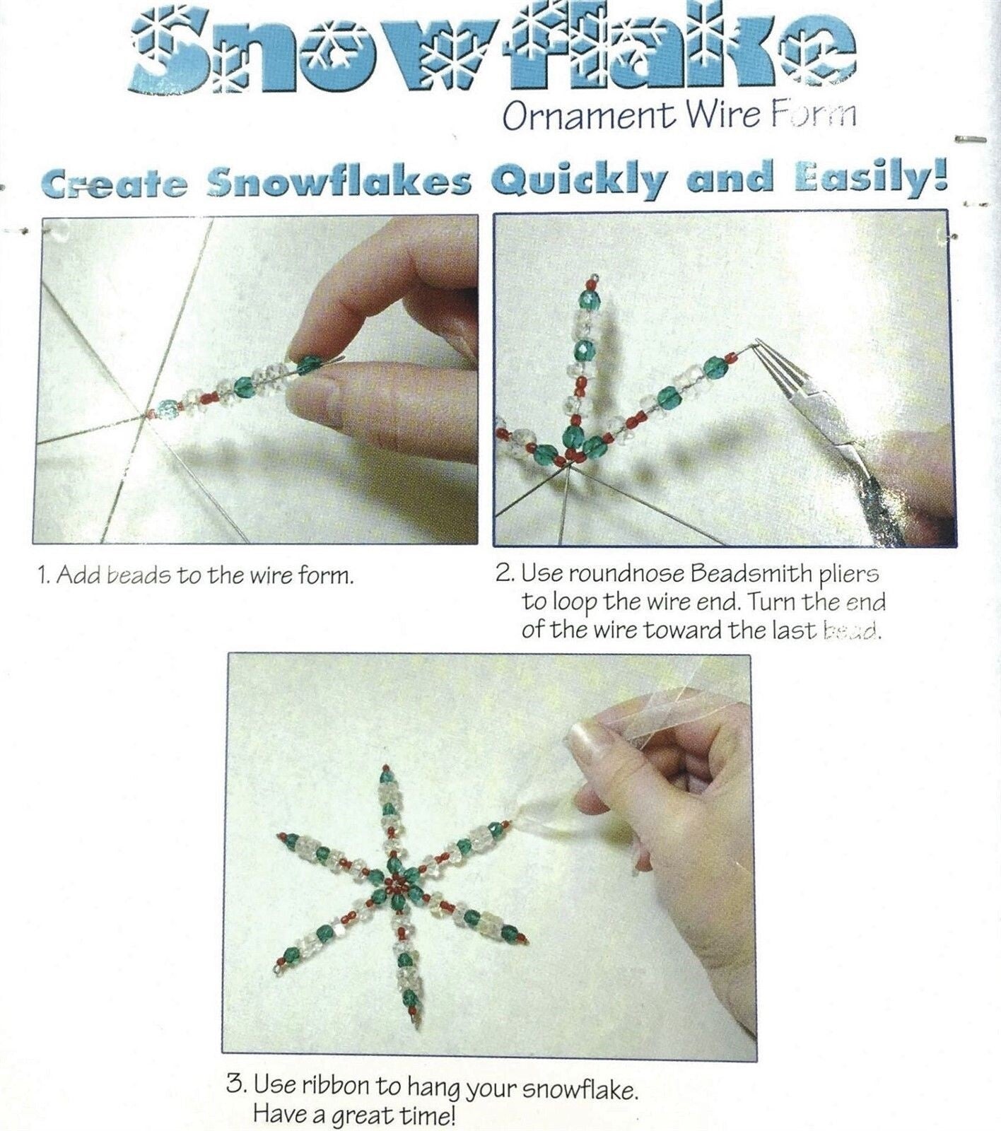 Snowflake Star Wire Ornament Forms, 6 inch, 6 pcs