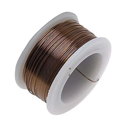 Artistic Wire Antiqued Brass Gunmetal Copper Wire, 20 Gauge, 6 Yards