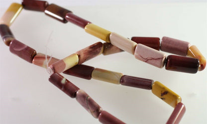 Mookaite Multi Color 8x16mm Pillow Rectangle Beads with 1mm Hole 1 Strand (26 pc)