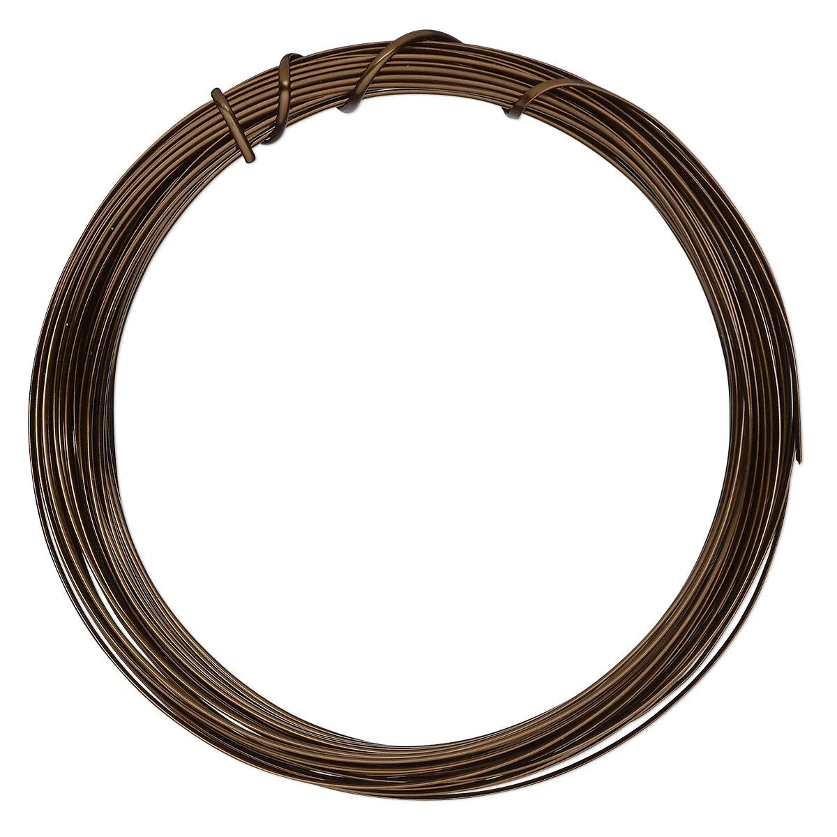 ParaWire Vintage Bronze Half Round Non-Tarnish Copper Wire, 18 Gauge (1.02mm), 7 Yards