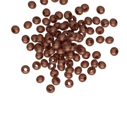 Antiqued Copper Plated Brass Smooth Rondelle Beads, 3x2mm, 100 pcs