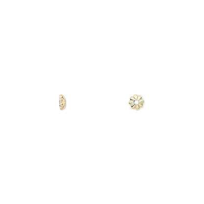 Gold Plated Brass Mini Corrugated Bead Caps 3x1mm for 2-4mm Beads