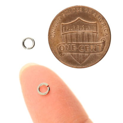BeadSmith Silver Plated JumpLock Jump Rings - 4mm, 8mm, or 10mm