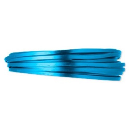 Anodized Aluminum Flat Wrapping Wire, 16 Gauge, 18 Feet
