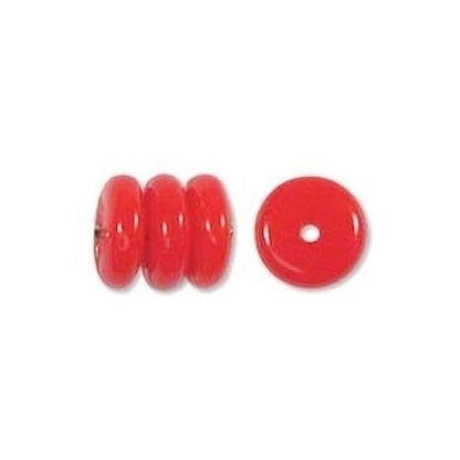 Czech Pressed Glass 6mm Rondelle Disc Spacer Beads, 100 pcs