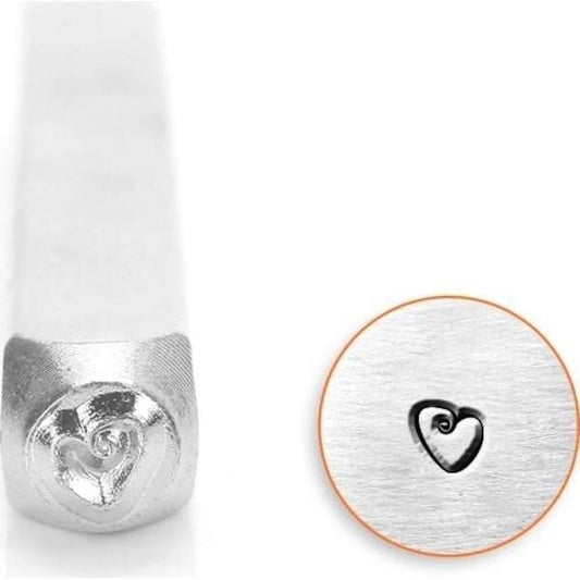 Fat Heart Metal Stamp, 3mm – ImpressArt