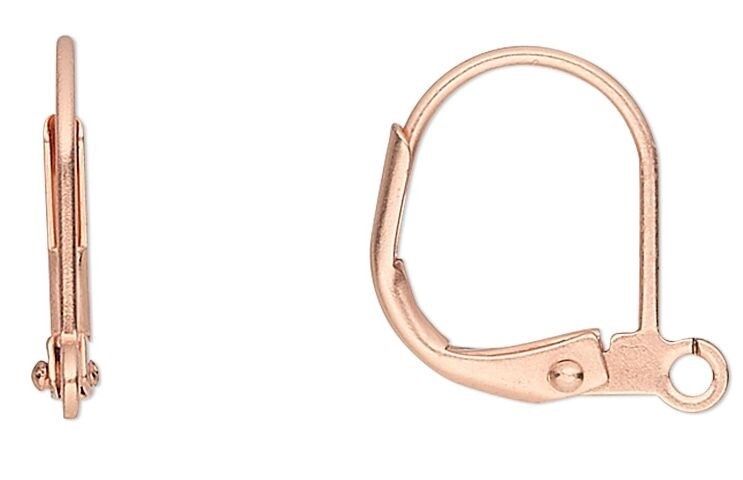  earring hooks on a white background