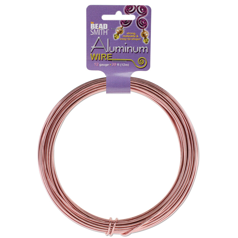 BeadSmith Anodized Aluminum Wire 12 Gauge - 39 Feet