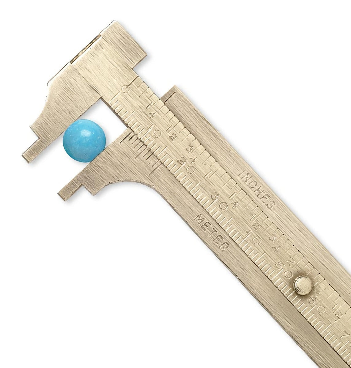 Brass Sliding Gauge, Measures Millimeters & Inches, Up to 100mm (4 Inches)