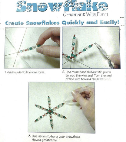 Wire Forms, Snowflake / Spider's Web, 3 3/4 Inch, Set of 8