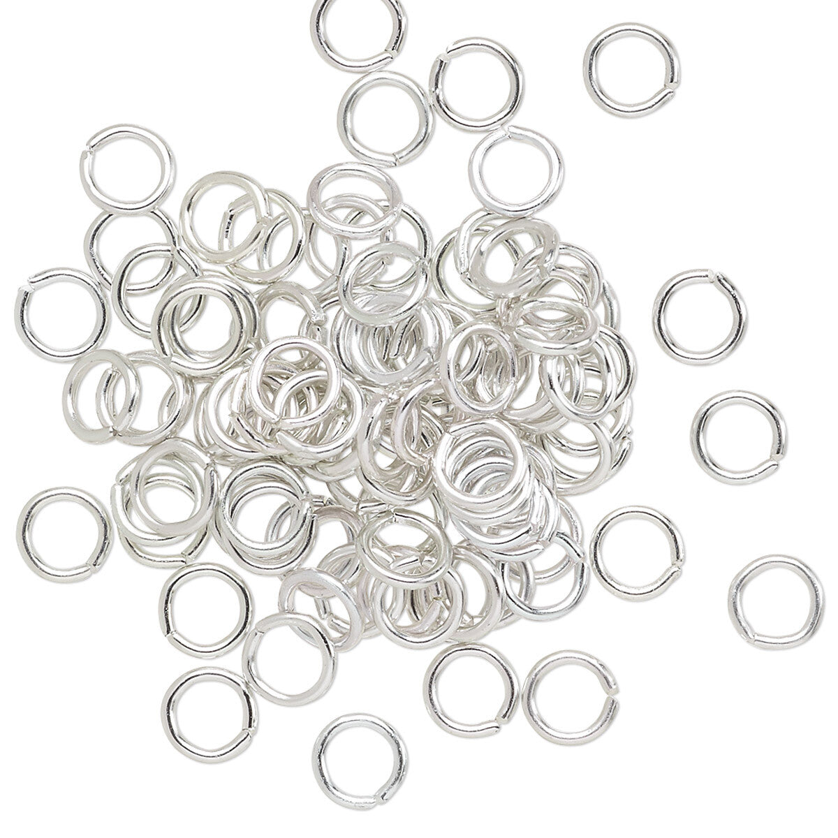 Anodized Aluminum Jump Rings 18 Gauge 6mm - 100 pcs