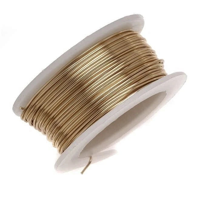 Artistic Wire Brass Copper Wire, Tarnish Resistant, 20 Gauge, 6 Yards
