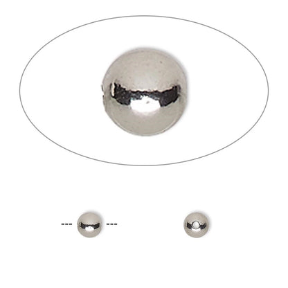 Stainless Steel 4mm Smooth Round Beads