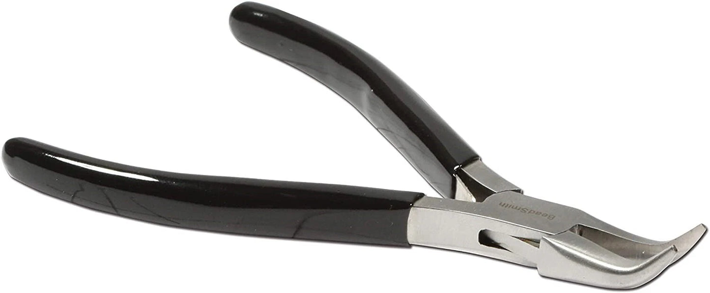 BeadSmith Super Fine Bent Nose Pliers, 5" - Jewelry Making Tool