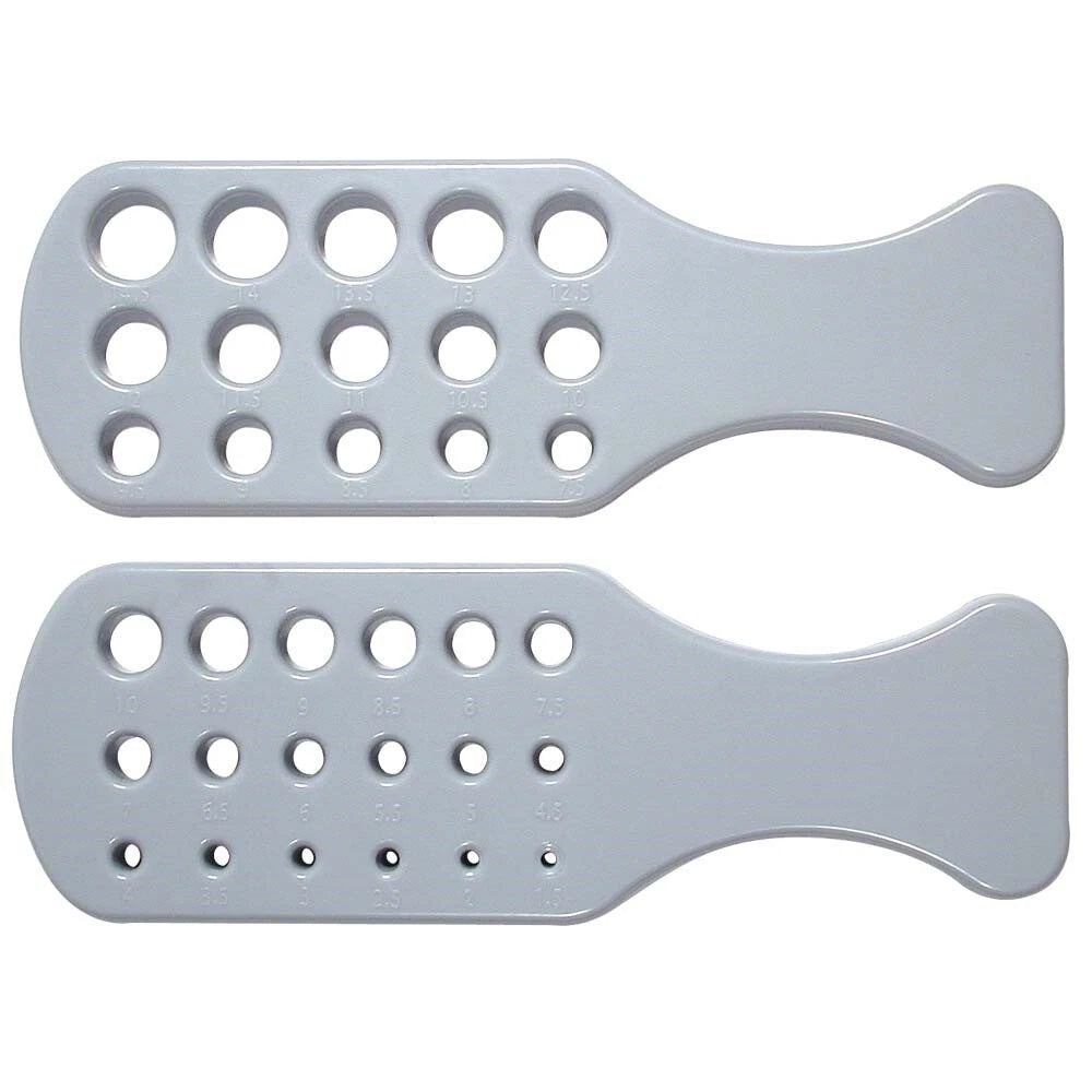 Beadsmith Plastic Draw Plate Set, 2 Piece, 23 Holes 1.5–14.5mm