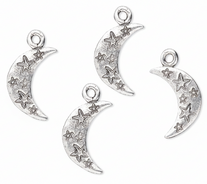silver moon charms