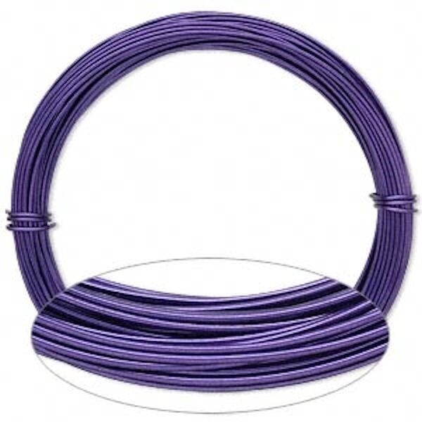 Anodized Aluminum Wire, 18 Gauge, 1mm, 45 Feet