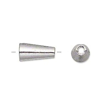 Cone Bead Caps, Antiqued Silver Pewter, 14x8mm, 20 pcs
