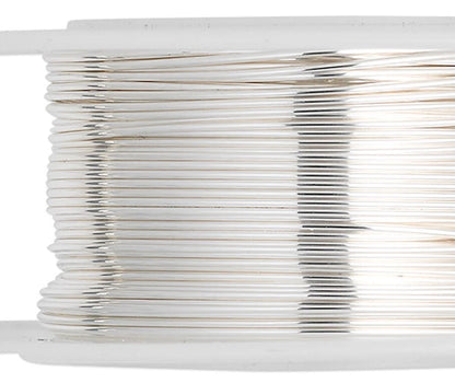 Sterling Silver Round Wire, 24 Gauge, Half Hard, 25 Feet