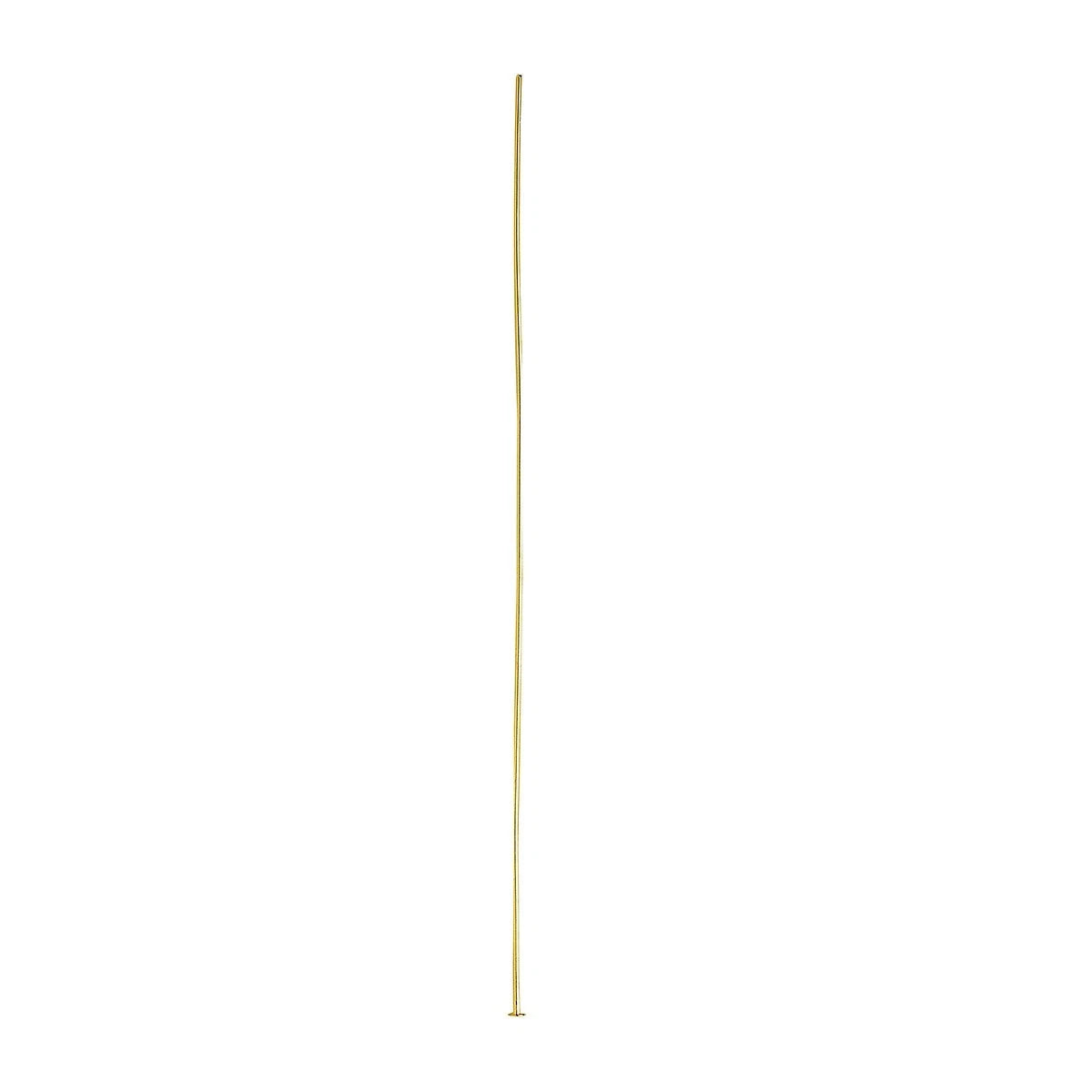 Gold Plated Brass Head Pins, 4 Inch, 21 Gauge, 100 or 500 pcs