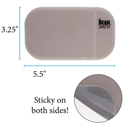 BeadSmith Small Sticky Bead Mat, 3-1/4" x 5-1/2"