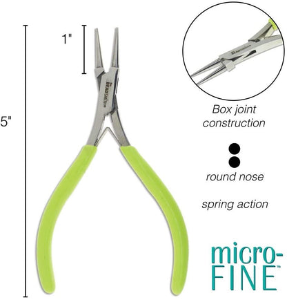 BeadSmith Micro Mini Round Nose Pliers 5"