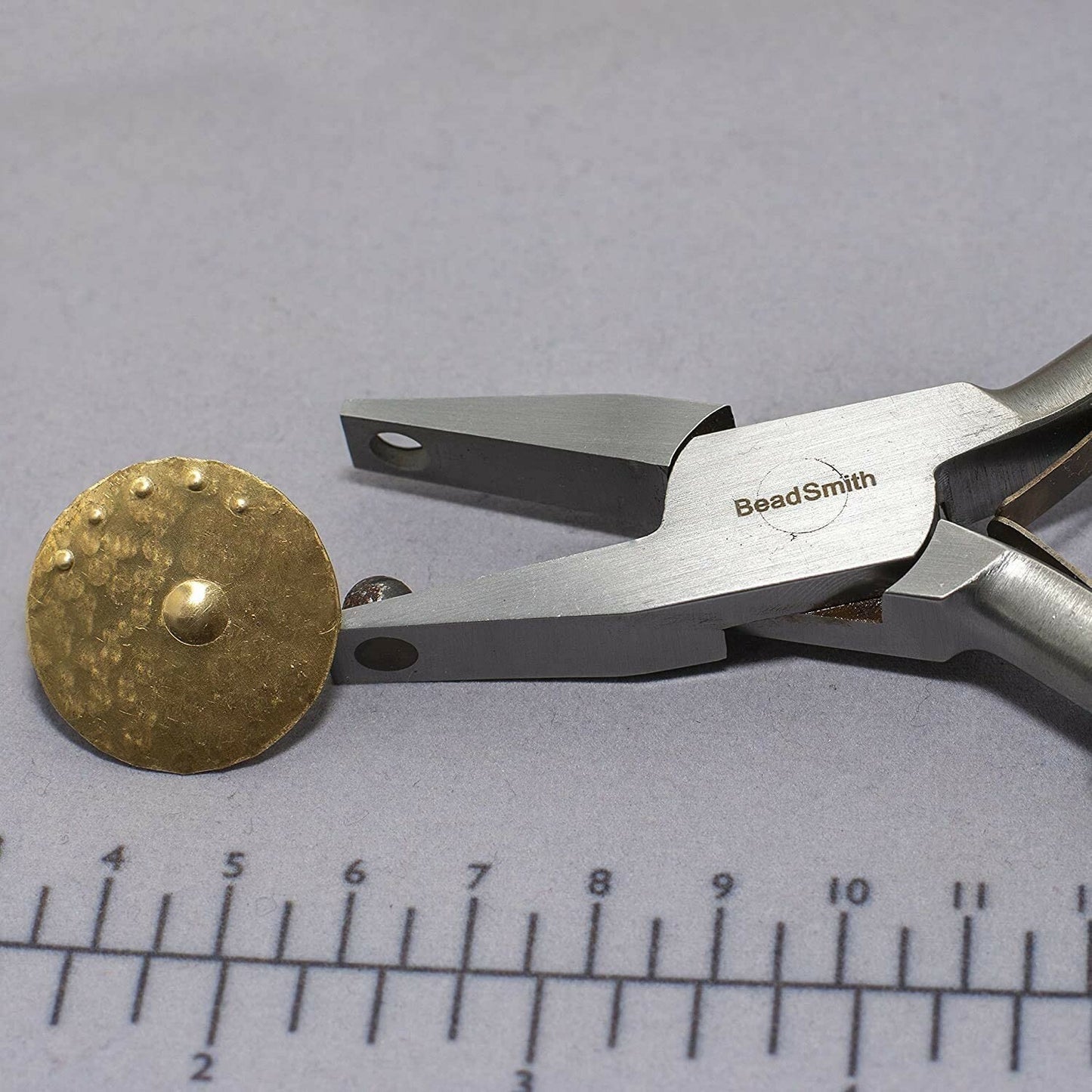 BeadSmith 5mm Dimple Pliers with Viewfinder for Metal Domes & Indents