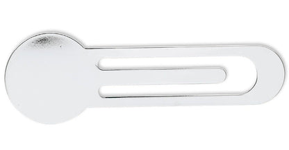 Silver Plated Brass Bookmarks with 26mm Flat Pad and Clip 80x26mm – 4 pcs