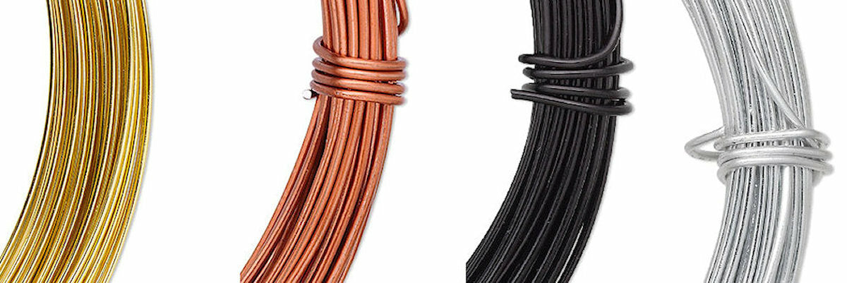 Anodized Aluminum Round Wrapping Wire, 20 Gauge, 45 Feet