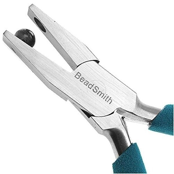 BeadSmith 5mm Dimple Pliers with Viewfinder for Metal Domes & Indents