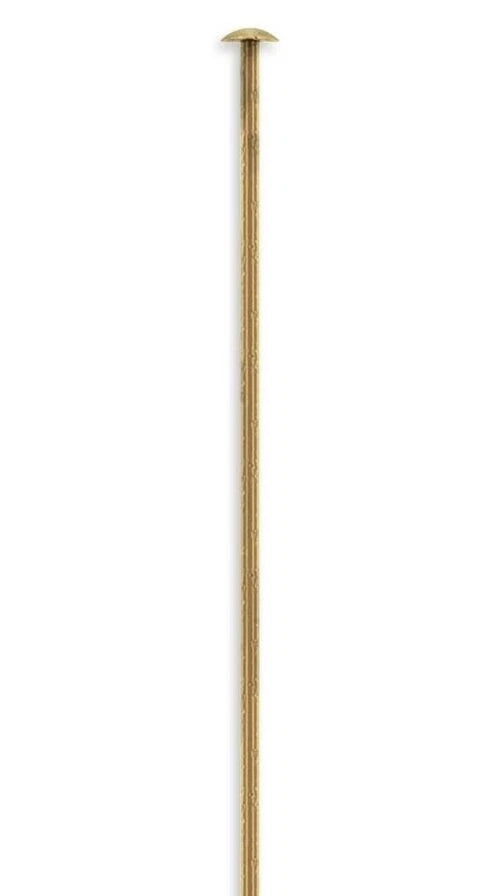 Antiqued Gold-Plated Brass Head Pins, 2 inch, 21 Gauge, 100 pcs