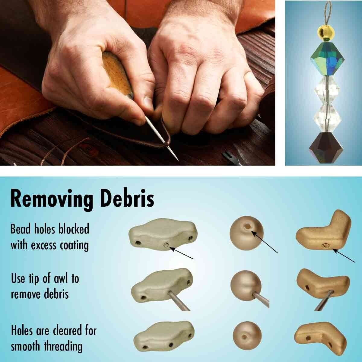 BeadSmith Ergonomic Knotting Awl, Fine Tip