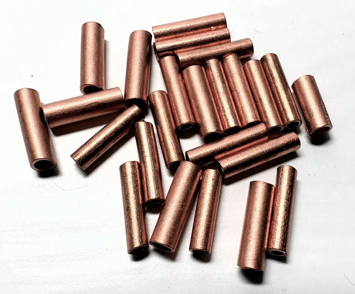 Artistic Wire Bare Copper Large Seamless Crimp Tube Mix, 10mm, 12/14/16 Gauge, 24 pcs