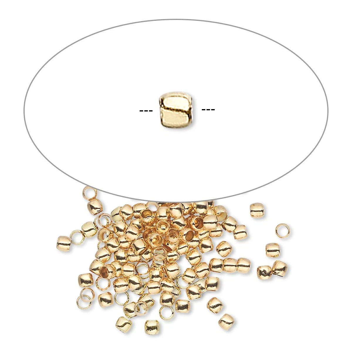 Gold Plated Brass Smooth Micro Round Spacer Beads, 2x1.5mm, 100 pcs