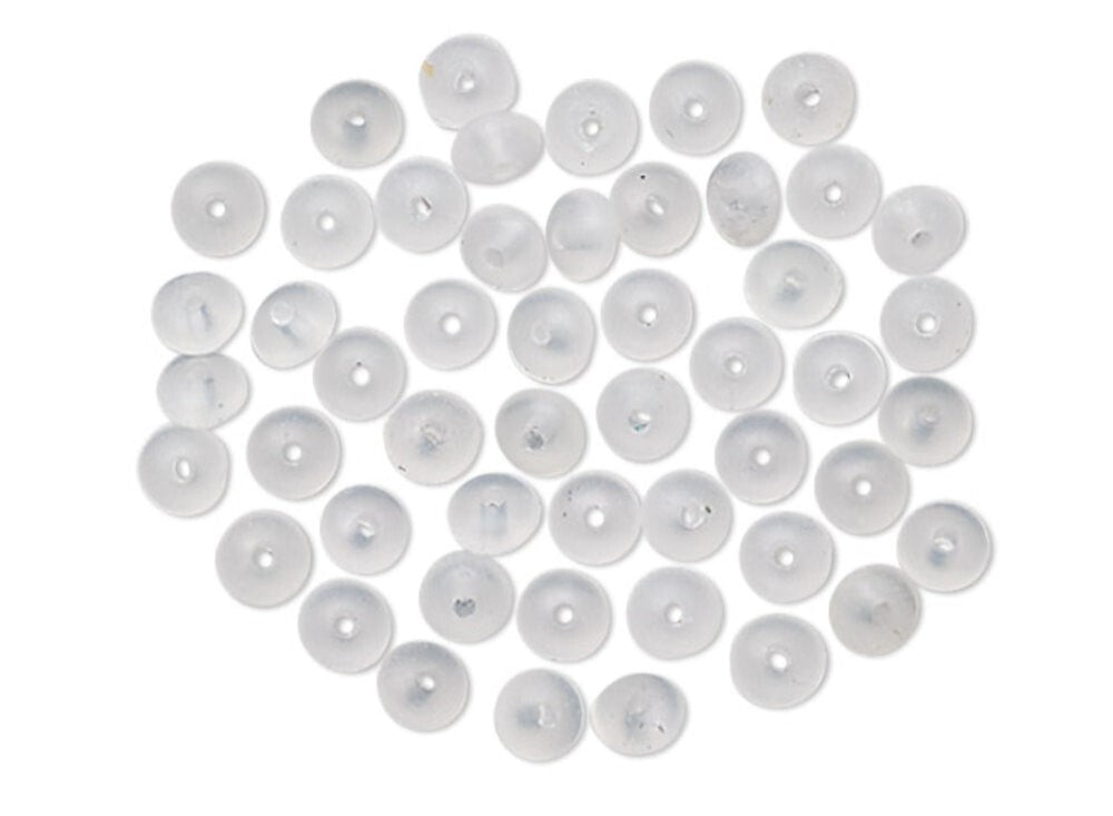 Bead Huggers Silicone Cushion Spacers, Clear, 1.5x0.5mm, 50 pcs