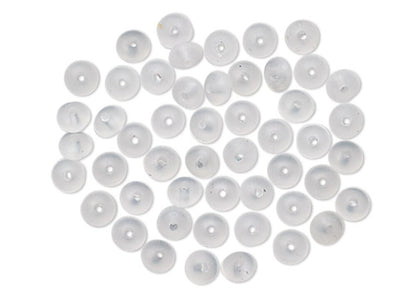 Bead Huggers Silicone Cushion Spacers, Clear, 1.5x0.5mm, 50 pcs