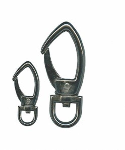 Swivel Lobster Clasp Purse Clips, Gunmetal, 60x26mm, 1 or 3 pcs