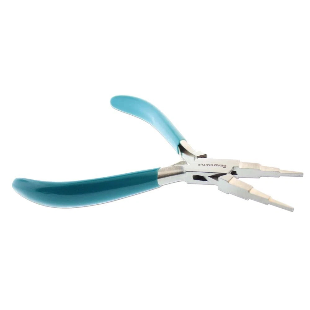 Pliers, BeadSmith 3-Step Flat Nose Pliers to Create Deep U Shaped Bends & More
