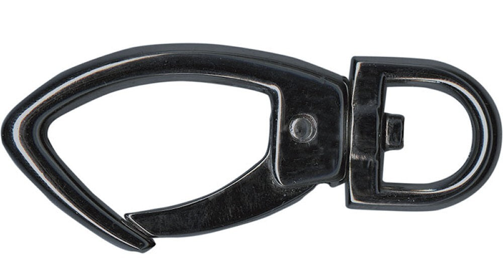 Swivel Lobster Clasp Purse Clips, Gunmetal, 60x26mm, 1 or 3 pcs