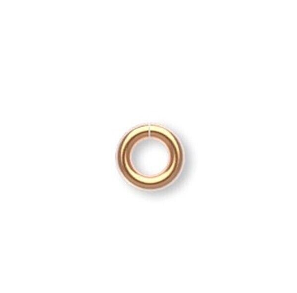 Gold Plated Brass Open Jump Rings 20 Gauge Round, 100 pcs