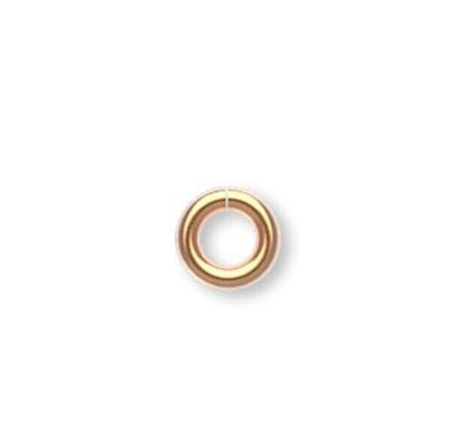 Gold Plated Brass Open Jump Rings 20 Gauge Round, 100 pcs