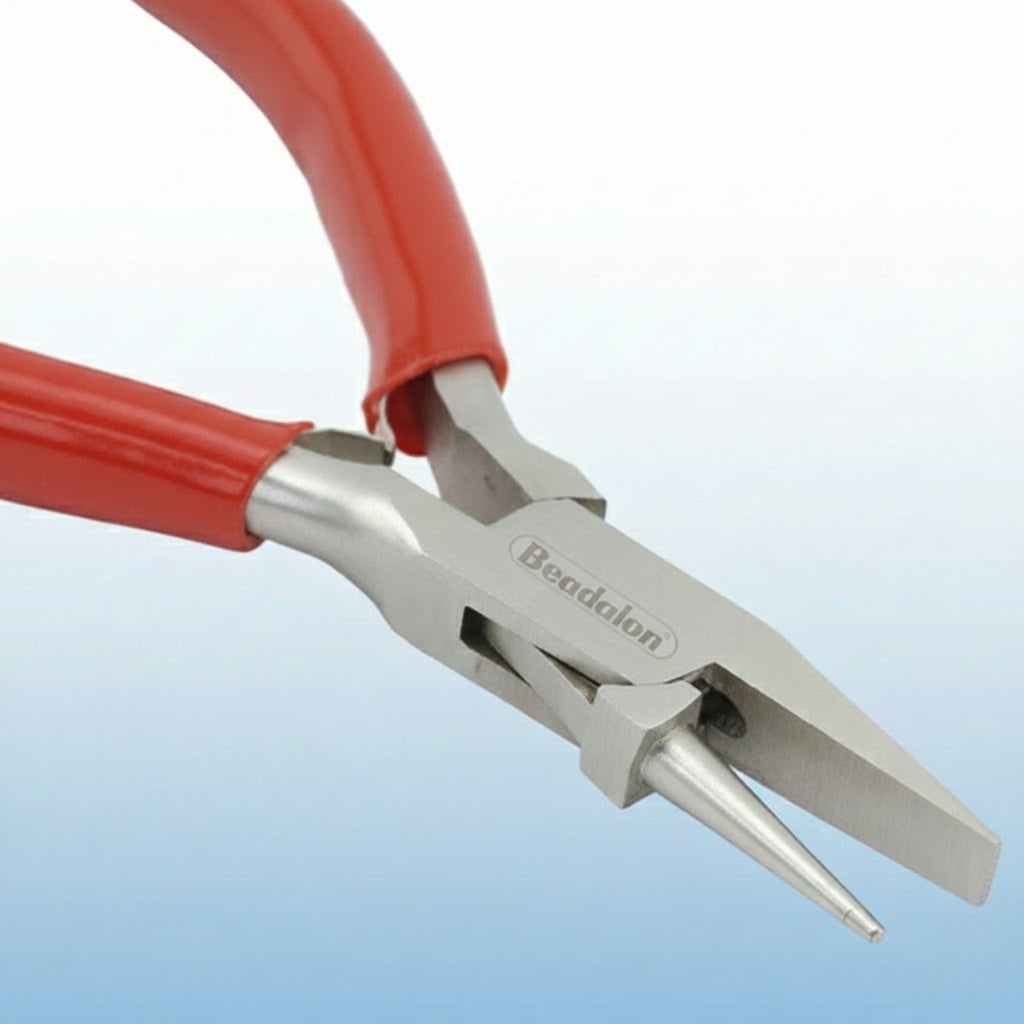 Beadalon Round & Flat Nose Combo Pliers, 5 Inches