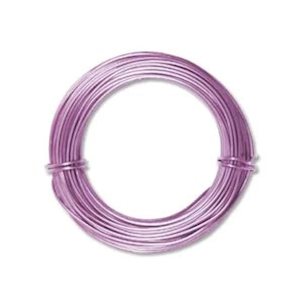 BeadSmith Lavender Aluminum Dead Soft Wire, 18 Gauge, 39 Feet