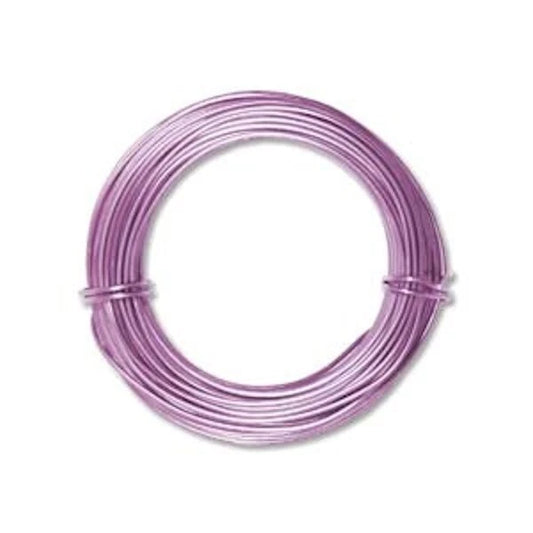 BeadSmith Lavender Aluminum Dead Soft Wire, 18 Gauge, 39 Feet
