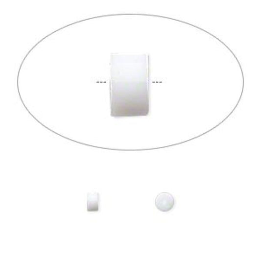Beadsmith White Rubber Earring Back Safety Sleeves, 3x3mm