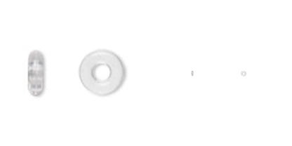 Oh! Ring Clear Silicone Spacer Cushion Bumpers, 1.5mm, 0.5mm ID, 1000 pcs
