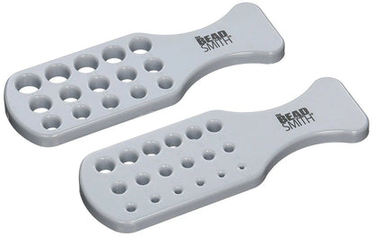 Beadsmith Plastic Draw Plate Set, 2 Piece, 23 Holes 1.5–14.5mm