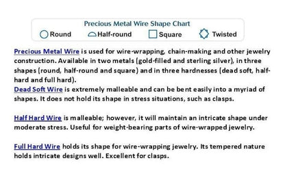 Argentium Sterling Silver 19 Gauge Half Hard Round Wrapping Wire 5 Feet *