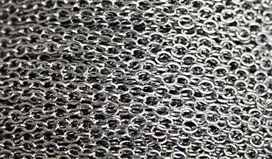 Antiqued Silver Plated Fine Cable Chain, 2x3mm Links - 100 Inches