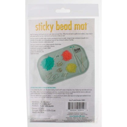BeadSmith Small Sticky Bead Mat, 3-1/4" x 5-1/2"